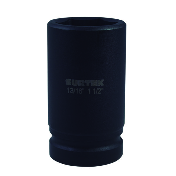Dado de impacto pulgadas, doble apertura, cuadro para capuchón 13/16", 1-1/2" Surtek - Ferrechingón
