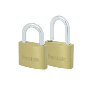 Juego de candados de latón cortos 40 mm, llave estándar, 2 piezas Prolok - Ferrechingón