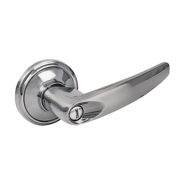 Manija tubular recta función entrada y recámara, níquel satinado, llave estándar, blíster Lock - Ferrechingón