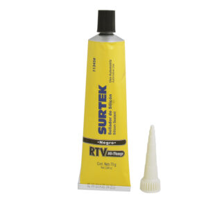 Silicón para alta temperatura, color negro en tubo, 70 gr Surtek - Ferrechingón