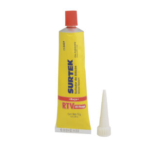 Silicón para alta temperatura, color rojo en tubo, 70 gr Surtek - Ferrechingón