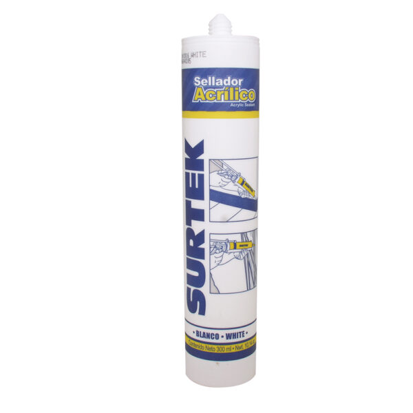 Sellador acrílico color blanco 280 gr Surtek - Ferrechingón