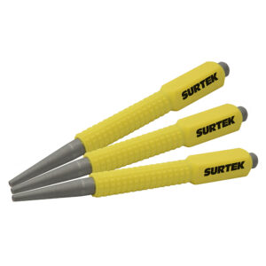 Juego de embutidores de acero con mango antiderrapante, 3 piezas Surtek - Ferrechingón