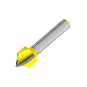 Broca para router de acero corte en "V" 1/2" zanco de 1/4" zanco de 1/4" Surtek - Ferrechingón
