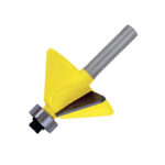 Broca para router de acero chaflán con balero 1-1/4" zanco de 1/4" Surtek - Ferrechingón