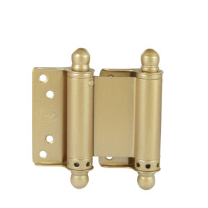 Juego de bisagras doble acción latón brillante 3", 2 piezas Lock - Ferrechingón