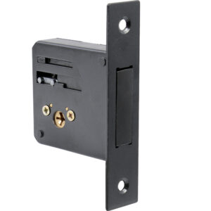 Cerrojo para embutir auxiliar, función doble, latón antiguo, llave tetra, en caja Lock - Ferrechingón