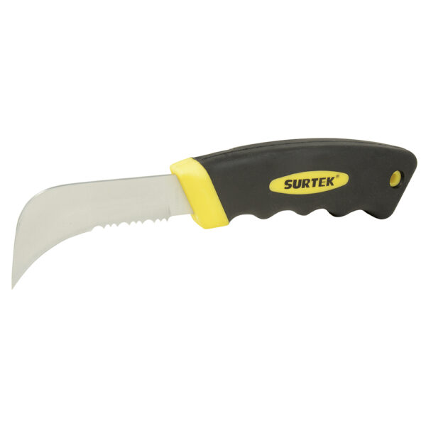 Cuchillo de acero inoxidables con mango bimaterial de 8", para linóleo Surtek Cuchillo de acero inoxidables con mango bimaterial de 8", para linóleo Surtek - Ferrechingón