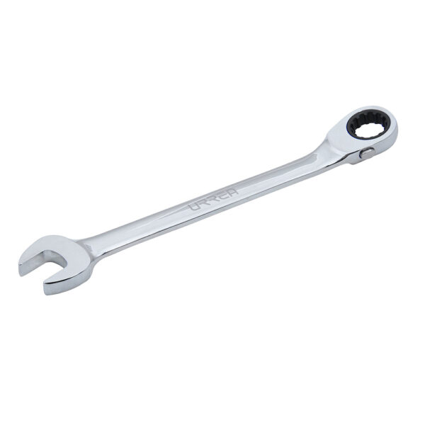 Llave combinada pulido espejo de matraca spline reversible métrica, 10 mm Urrea - Ferrechingón