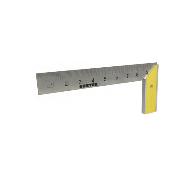 Escuadra de carpintero con mango plástico 10" Surtek - Ferrechingón