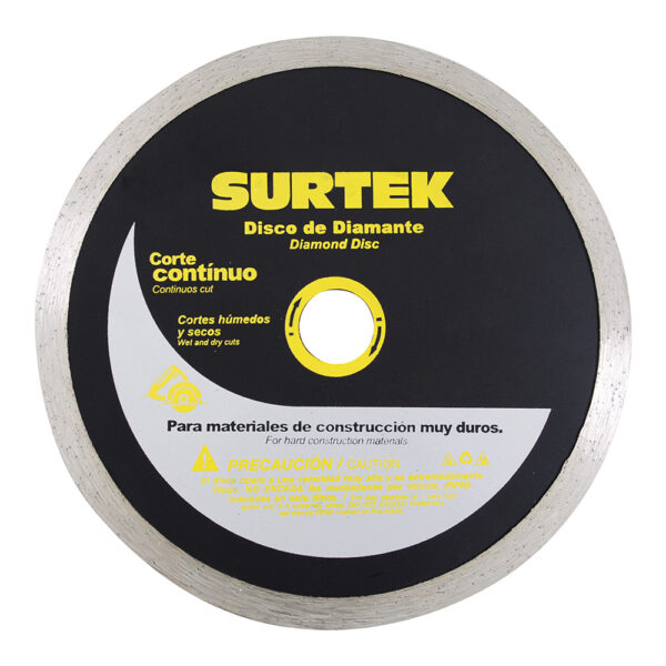 Disco de diamante continuo, 7" Surtek - Ferrechingón