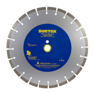 Disco de diamante para cortadora de concreto, 14" Surtek - Ferrechingón