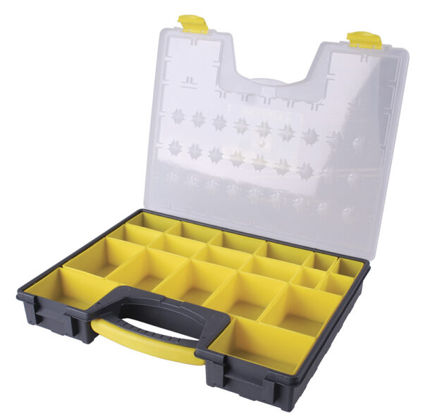Caja organizadora plástica 16" x 13" x 2" Surtek - Ferrechingón