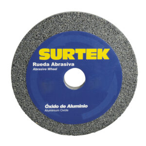 Rueda abrasiva de óxido de aluminio grano 36, 6" x 3/4" Surtek - Ferrechingón