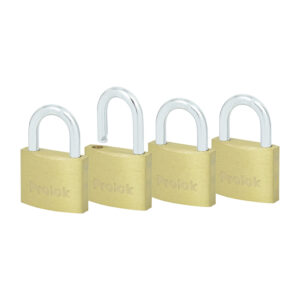 Juego de candados de latón cortos 40 mm, llave estándar, 4 piezas Prolok - Ferrechingón