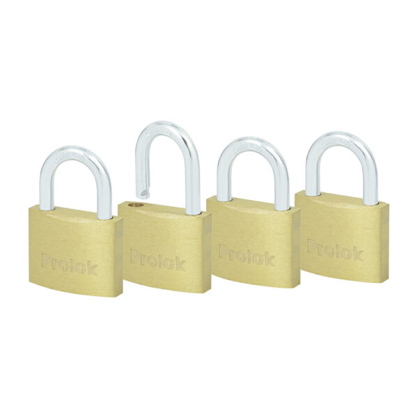 Juego de candados de latón cortos 40 mm, llave estándar, 4 piezas Prolok - Ferrechingón
