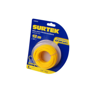 Nailon para desbrozadora en blíster, 2.4 mm x 12 m Surtek - Ferrechingón