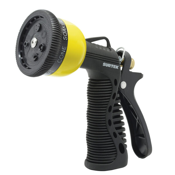 Pistola para riego con recubrimiento de PVC con 7 funciones 3/4" GHT Surtek - Ferrechingón