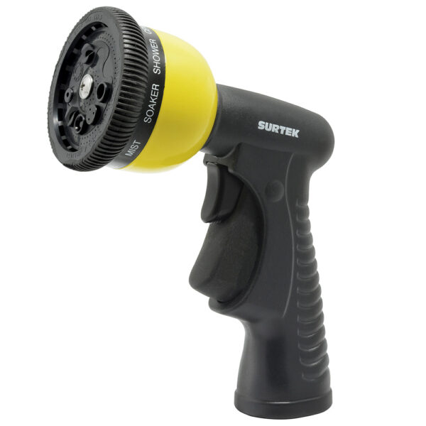 Pistola para riego con recubrimiento de PVC con 9 funciones 3/4" GHT Surtek - Ferrechingón
