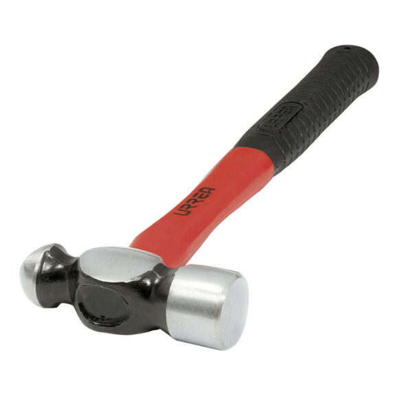 Martillo maquinado de bola con mango de fibra de vidrio largo de 13", 8 oz Urrea - Ferrechingón