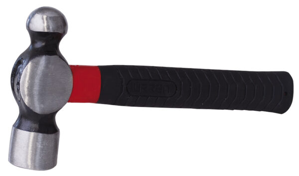 Martillo de bola forjada con mango de fibra de vidrio anti-vibración corto de 9", 24 oz Urrea - Ferrechingón