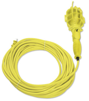 Lámpara de taller con canastilla plástica, color amarillo 8 m Surtek - Ferrechingón