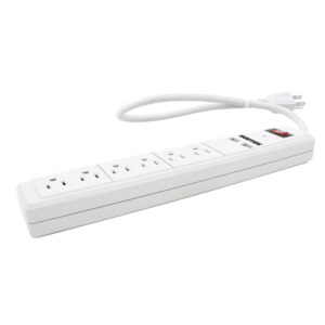 Multicontacto de barra 6 entradas 2 USB cable 50 cm Surtek - Ferrechingón