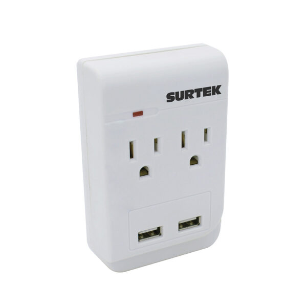 Multicontacto de barra 2 entradas 2 USB Surtek Multicontacto de barra 2 entradas 2 USB Surtek - Ferrechingón