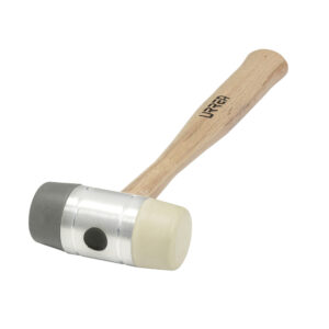 Martillo con tapas plásticas intercambiables con mango de madera de 16", 13 oz Urrea - Ferrechingón