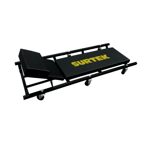 Cama para mecánico ajustable acolchonada 3 posiciones, 48" Surtek - Ferrechingón