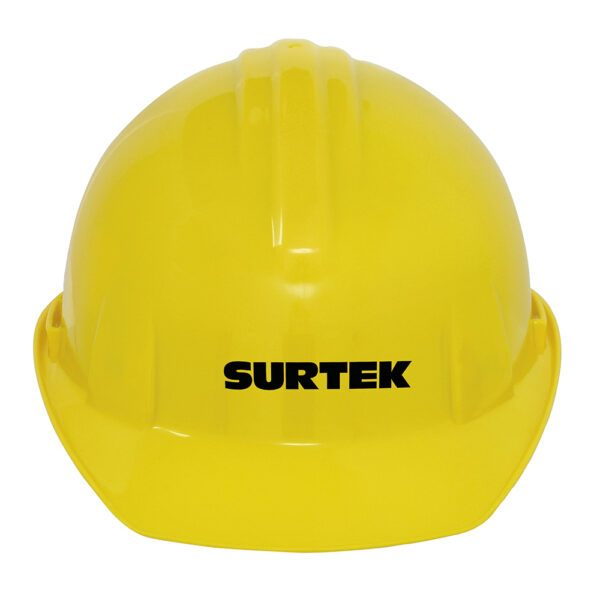 Casco de seguridad con ajuste de intervalos, color amarillo Surtek Casco de seguridad con ajuste de intervalos, color amarillo Surtek - Ferrechingón