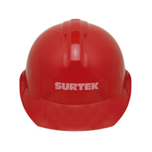 Casco de seguridad con ajuste de intervalos, color rojo Surtek - Ferrechingón