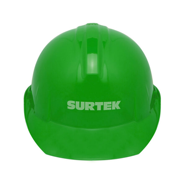 Casco de seguridad con ajuste de intervalos, color verde Surtek - Ferrechingón