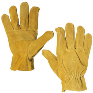 Guantes tipo soldador de piel de carnaza con forro interno puño largo Surtek - Ferrechingón