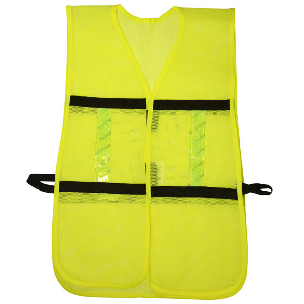 Chaleco de seguridad de malla de poliéster con ajuste de doble gancho amarillo unitalla Surtek - Ferrechingón