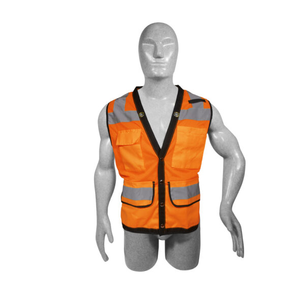 Chaleco de seguridad tipo supervisor cerrado de alta visibilidad amarillo unitalla Surtek - Ferrechingón