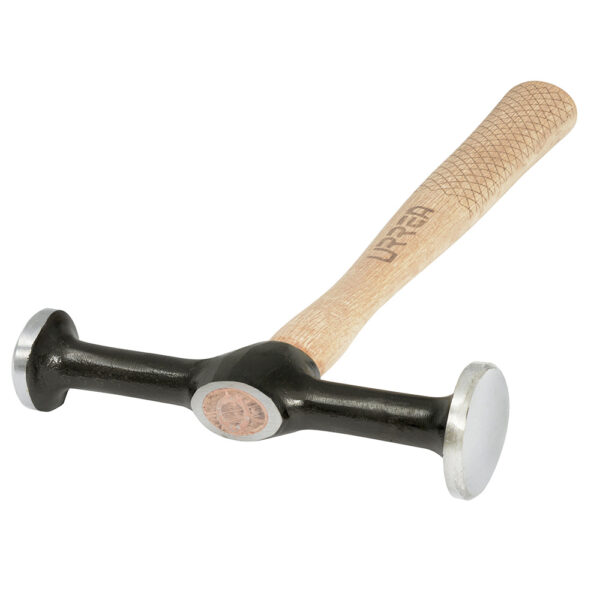 Martillo de laminero 12" mango de madera, desabollador 2 cabezas Urrea - Ferrechingón