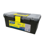 Caja portaherramientas plástica con broches plásticos y organizador 16" x 7" x 6" Foy - Ferrechingón