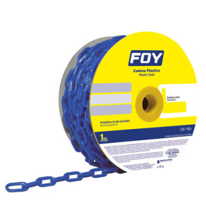 Cadena plástica calibre 3 mm de 50 m, color azul Foy - Ferrechingón