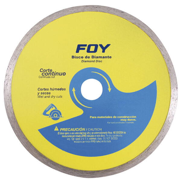 Disco de diamante continuo, 4-1/2" Foy - Ferrechingón