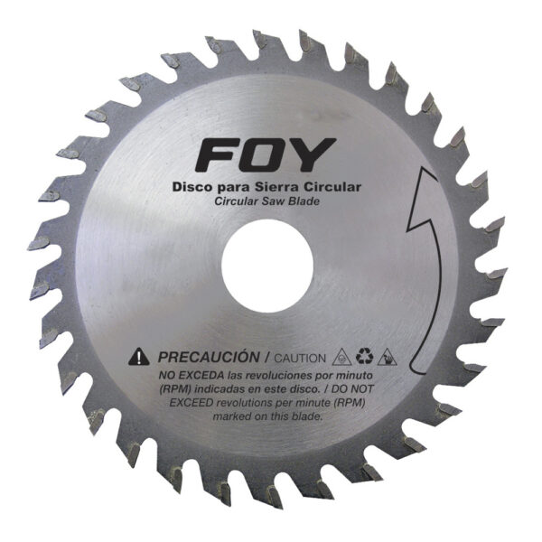 Disco para sierra circular para corte madera 60 dientes, 7-1/4" Foy - Ferrechingón
