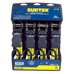 Juego de sujetadores tipo matraca, 4 piezas Surtek - Ferrechingón