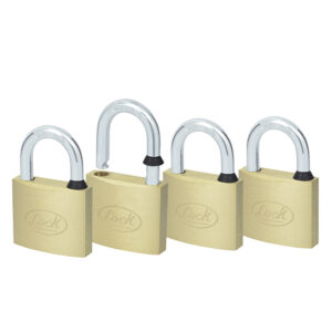 Juego de candados de latón cortos 40 mm, llave estándar, 4 piezas Lock - Ferrechingón