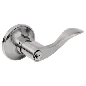 Manija tubular curva función entrada y recámara, níquel satinado, llave estándar, blíster Lock - Ferrechingón