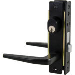 Cerradura clásica para puerta de aluminio función sencilla, negro, llave estándar Lock - Ferrechingón