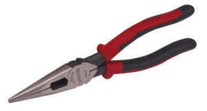 Pinza para electricista con mango bimaterial de 8-7/16" punta larga corte lateral sin reso Urrea - Ferrechingón