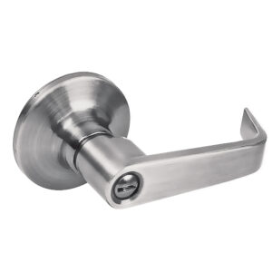 Manija tubular plana función entrada y recámara, níquel satinado, llave estándar, blíster Lock - Ferrechingón