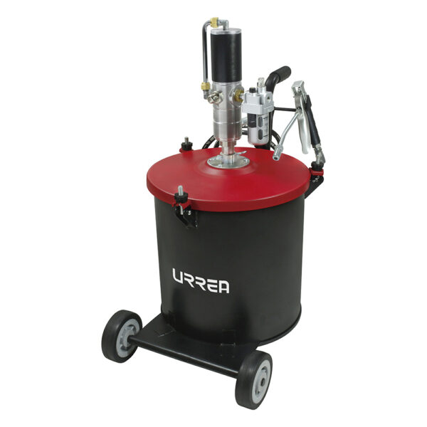 Inyector de grasa con cubeta neumático de 30 kg, 7,500 PSI Urrea - Ferrechingón