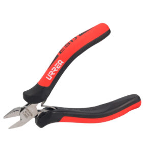 Pinza para electrónica con mango antiestático corte diagonal de 4-1/2" semi larga Urrea - Ferrechingón