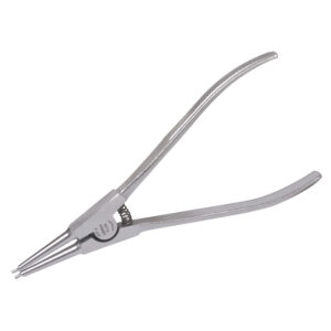 Pinza para anillos de retención con mango rubber grip forjadas tipo externo ángulo de 0° Urrea - Ferrechingón